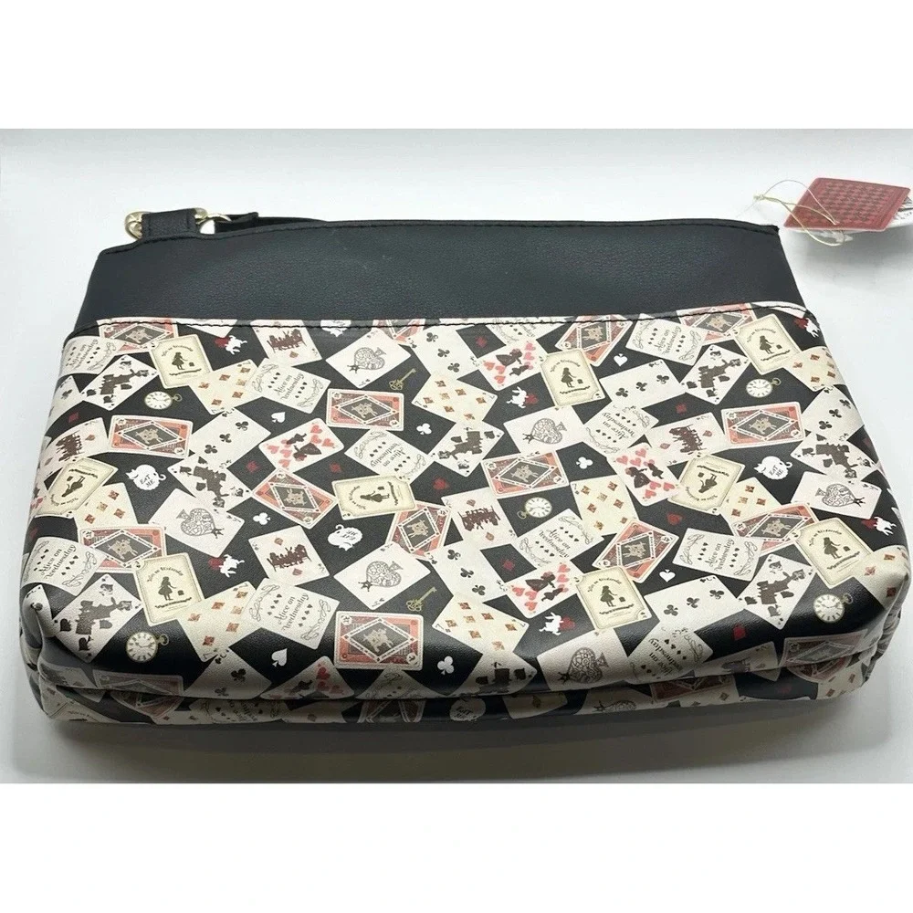 Alice on Wednesday Frame Shoulder Bag Clear Window Black Playing Cards Key Charm